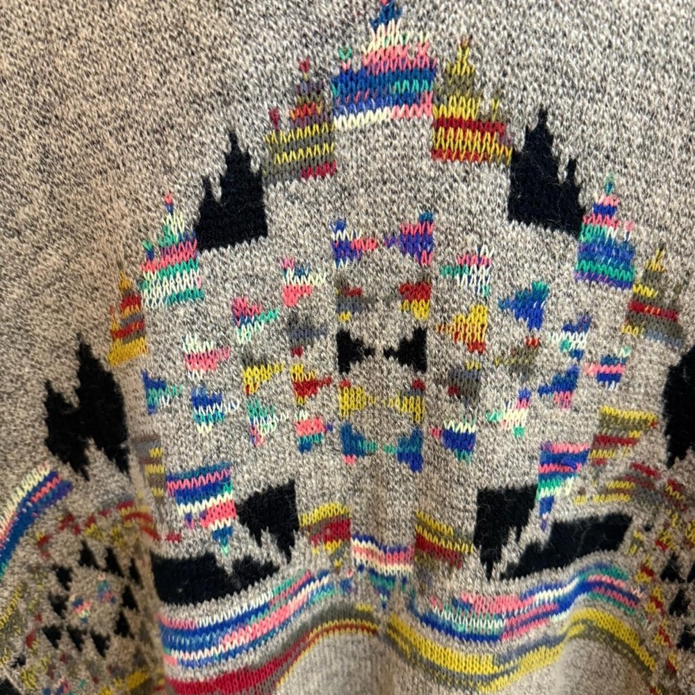 Selfie Couture Colorful Fringed Poncho Sweater - Picture 2 of 10